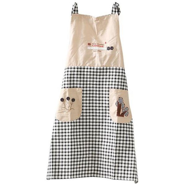 classical embroidery apron plaid women bowknot kitchen chef apron dress with pocket gifts shoulder strap style gray
classical embroidery apron plaid women bowknot kitchen chef apron dress with pocket gifts shoulder strap style gray