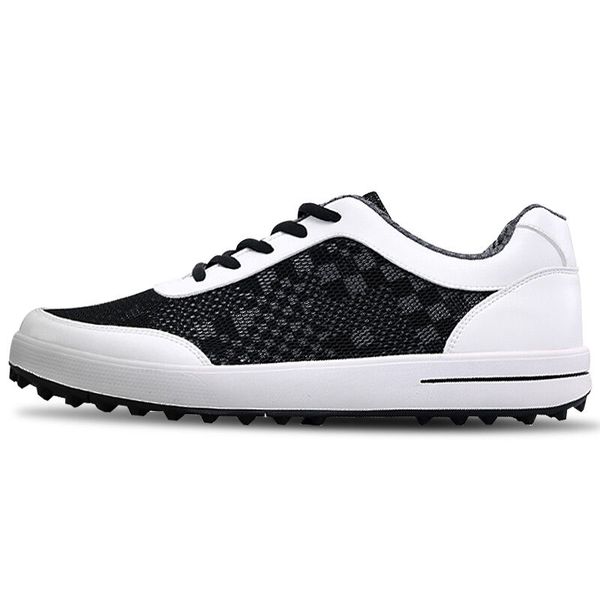 new men golf shoe mesh sport lace-up walking shoe breathable non-slip (black white
new men golf shoe mesh sport lace-up walking shoe breathable non-slip (black white