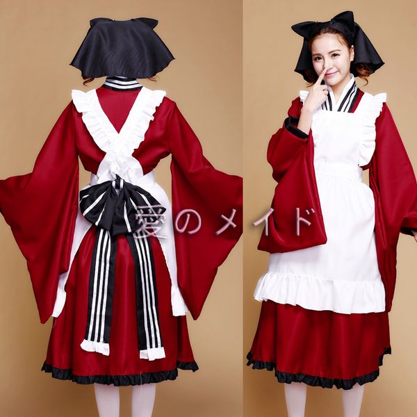 winter plus size halloween costumes for women gugure kokkuri-san cosplay lolita dress japanese kimono traditional llt001, Black;red
winter plus size halloween costumes for women gugure kokkuri-san cosplay lolita dress japanese kimono traditional llt001, Black;red