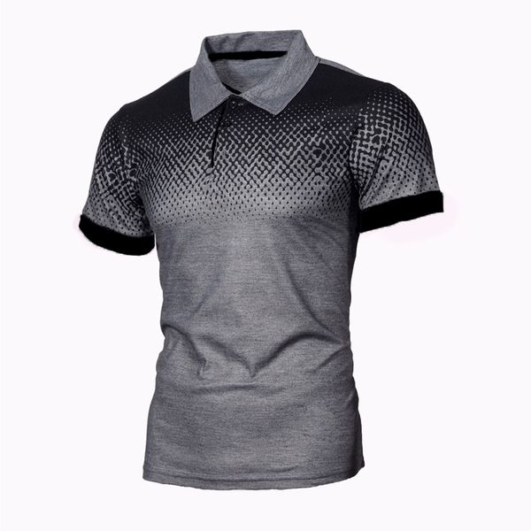 spring and autumn 2020 men's gradient color 3d printing polo shirt lapel slim polo fir, White;black
spring and autumn 2020 men's gradient color 3d printing polo shirt lapel slim polo fir, White;black