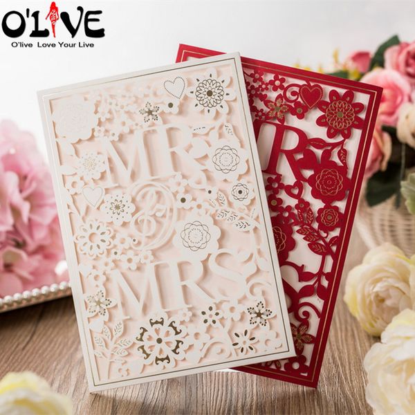 50 pcs wedding invitation card laser cut mr mrs wedding cards blank complimentary party invitation supplies drop ship
50 pcs wedding invitation card laser cut mr mrs wedding cards blank complimentary party invitation supplies drop ship