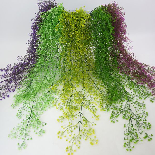 new artificial flower 113cm vine wall hanging garland home garden wedding decoration simulation of the golden bell green plant
new artificial flower 113cm vine wall hanging garland home garden wedding decoration simulation of the golden bell green plant