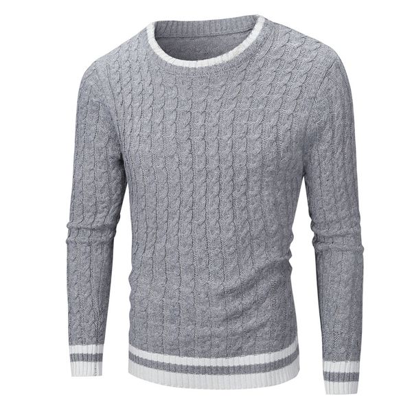 

men's new autumn winter fashion brand pullover sweater jumper men clothing o-neck thick slim fit jacquard pattern sweaters men, White;black