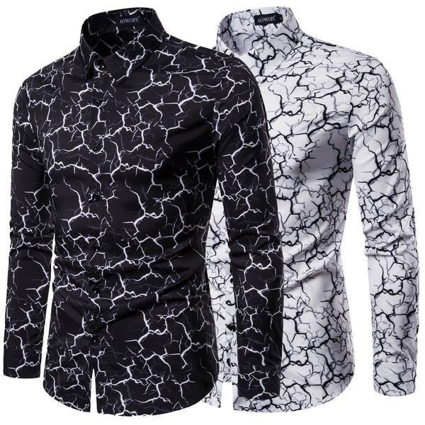 new fashion personality men's wear man design luxury mens business shirt long sleeves thin section elastic force printing leisure time, White;black
new fashion personality men's wear man design luxury mens business shirt long sleeves thin section elastic force printing leisure time, White;black