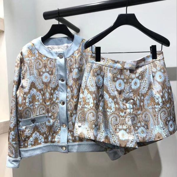 women retro jacquard jackets & coats single breasted o neck long sleeve or high waist shorts 2020 new spring autumn, White
women retro jacquard jackets & coats single breasted o neck long sleeve or high waist shorts 2020 new spring autumn, White