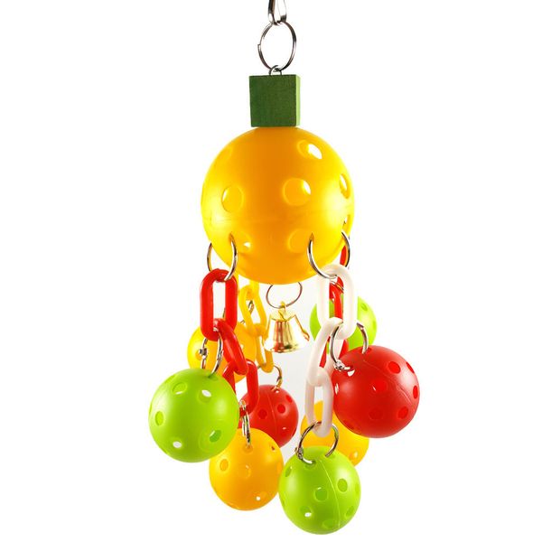 hz - 36 ) parrot toys bird toys plastic the ball sepaktakraw plastic chain gnaw toys