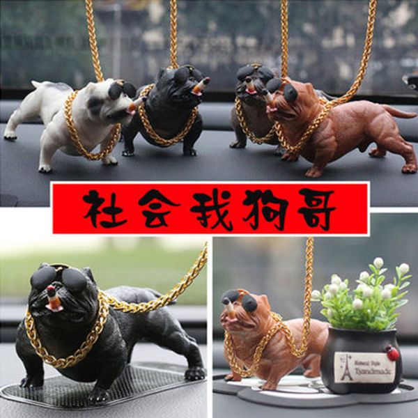 car net red bully dog car center console personal creativity social dog decoration interior accessories
car net red bully dog car center console personal creativity social dog decoration interior accessories