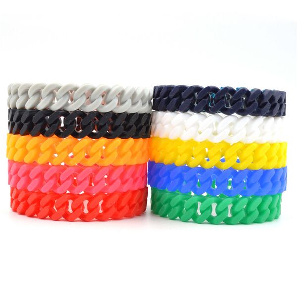 new silicone rubber chain bracelets bangles charm suff fashion bracelet women men jewelry, Golden;silver
new silicone rubber chain bracelets bangles charm suff fashion bracelet women men jewelry, Golden;silver