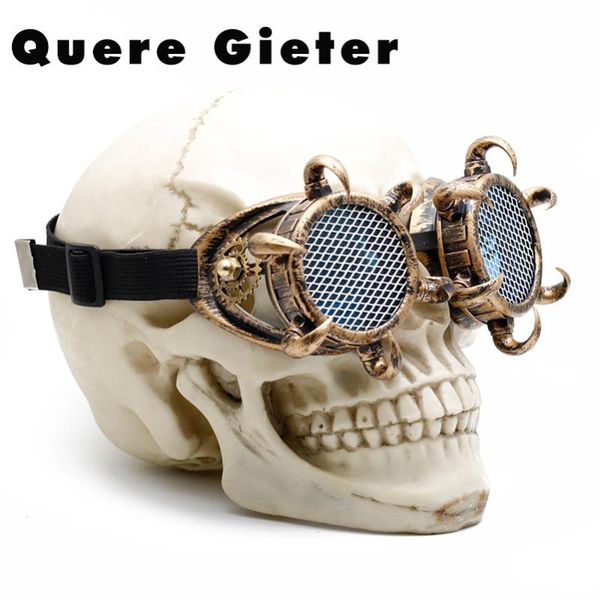 2019 new retro steampunk sunglasses goggles for men rave festival gothic steam punk accessories cosplay glasses with blue lenses, White;black
2019 new retro steampunk sunglasses goggles for men rave festival gothic steam punk accessories cosplay glasses with blue lenses, White;black