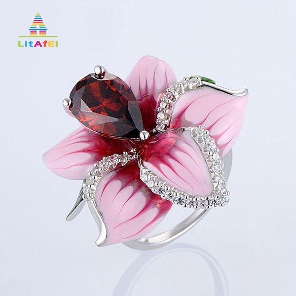 sweet big pink rose flower petaloid red princess cut crystal ring for women female party wedding jewelry accessories gift, Golden;silver
sweet big pink rose flower petaloid red princess cut crystal ring for women female party wedding jewelry accessories gift, Golden;silver