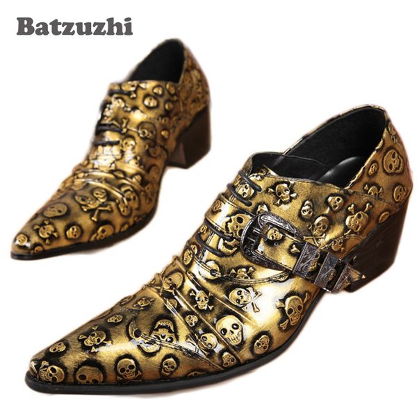 fashion golden man shoes skulls pointed toe man leather shoes personality man's shoes, leisure zapatos hombre gold/black
fashion golden man shoes skulls pointed toe man leather shoes personality man's shoes, leisure zapatos hombre gold/black