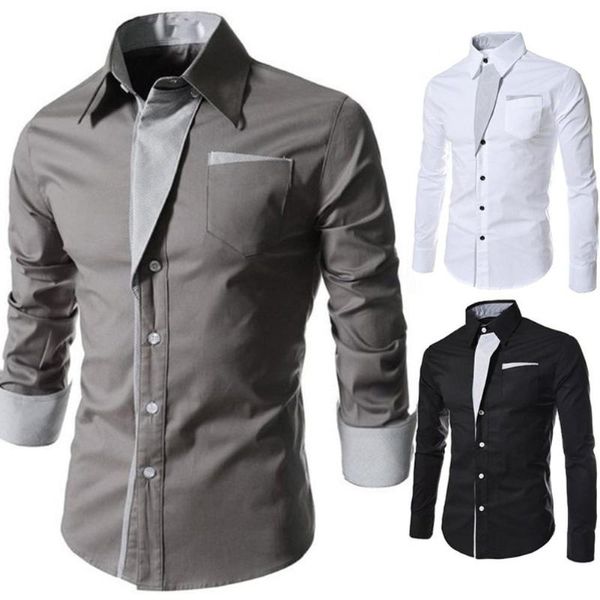 men stand collar long sleeve color block button up shirt slimted fitted hand-wash regular cotton blend long sleeve, White;black
men stand collar long sleeve color block button up shirt slimted fitted hand-wash regular cotton blend long sleeve, White;black