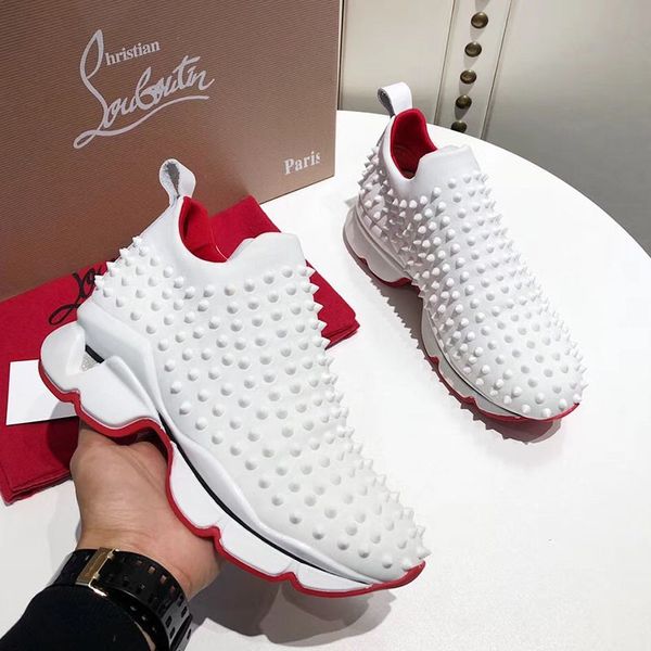 new product krystal spike sock donn 000 neopren 30 flats sneakers designer luxury men's red bottoms women's shoes rivets thick bot, Black
new product krystal spike sock donn 000 neopren 30 flats sneakers designer luxury men's red bottoms women's shoes rivets thick bot, Black