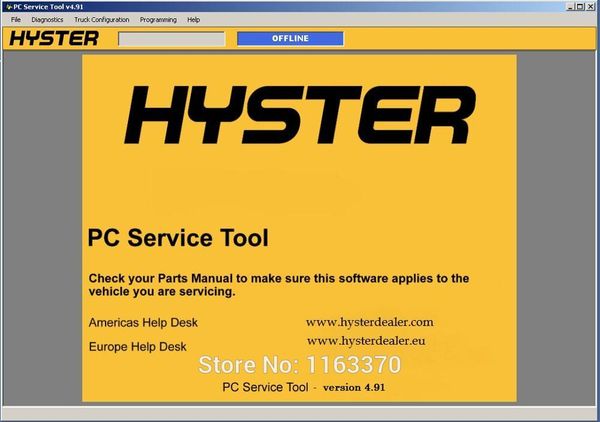 2018 hyster +yale pc service tool v 4.91 diagnostic and programming program with crack files
2018 hyster +yale pc service tool v 4.91 diagnostic and programming program with crack files