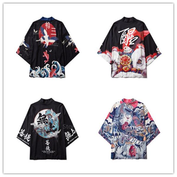 japanese traditional style kimono fashion chinese dragon harajuku samura costume adults women men anime streetwear asian clothes, Red
japanese traditional style kimono fashion chinese dragon harajuku samura costume adults women men anime streetwear asian clothes, Red