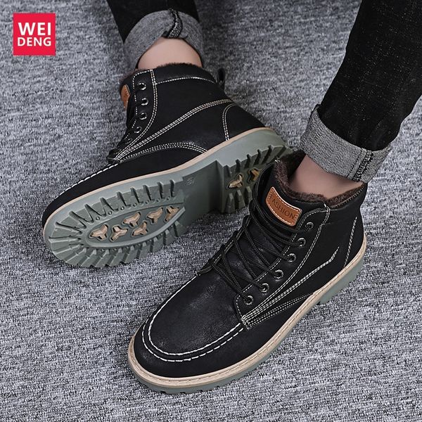 Weideng Leather With Fur Keep Warm Ankle Boots Heels Men Winter Snow Shoes Women Lace Up Soft Non Slip Comfortable High Quality
Weideng Leather With Fur Keep Warm Ankle Boots Heels Men Winter Snow Shoes Women Lace Up Soft Non Slip Comfortable High Quality