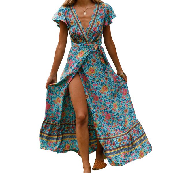 new summer dress indie folk 2019 women printed bow holiday beach dress v-neck short sleeve female elegant party m0511, Black;gray
new summer dress indie folk 2019 women printed bow holiday beach dress v-neck short sleeve female elegant party m0511, Black;gray