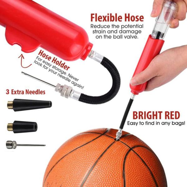 1pc 8 inch portable football soccer basketball pump inflator multi-function inflator needles volleyball hose with needle 5colors
1pc 8 inch portable football soccer basketball pump inflator multi-function inflator needles volleyball hose with needle 5colors