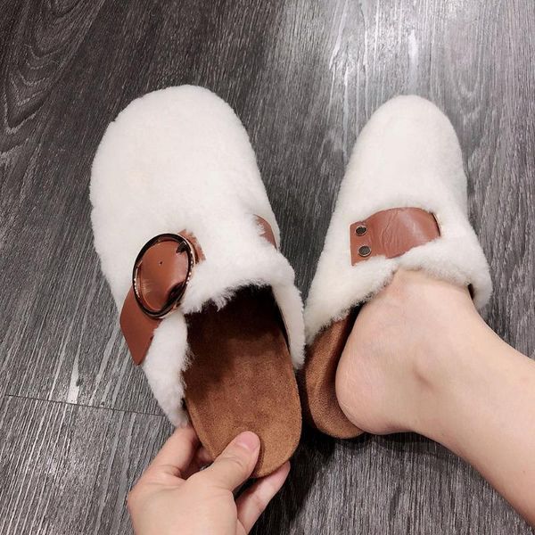 winter warm ladies real fur slippers girls real lamb fur slides women house slides, Black
winter warm ladies real fur slippers girls real lamb fur slides women house slides, Black