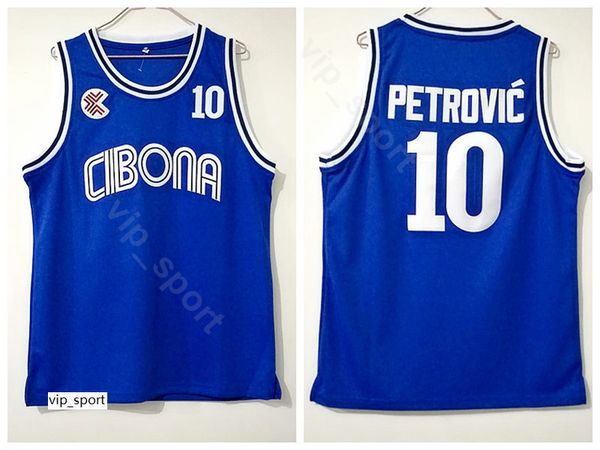 cibona zagreb college drazen petrovic jersey 10 men team color blue university petrovic basketball jersey uniform breathable good quality, Black
cibona zagreb college drazen petrovic jersey 10 men team color blue university petrovic basketball jersey uniform breathable good quality, Black