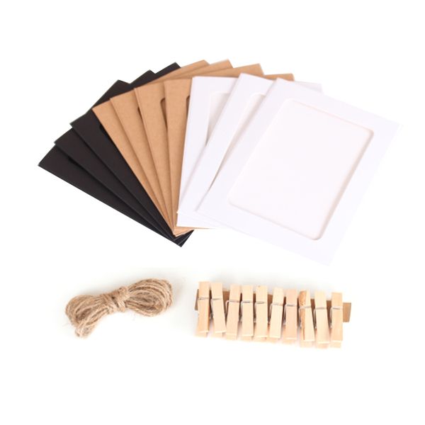 10pcs diy kraft paper p frame 3-7 inch hanging wall ps picture frame kraft paper with clips and rope for family memory
10pcs diy kraft paper p frame 3-7 inch hanging wall ps picture frame kraft paper with clips and rope for family memory