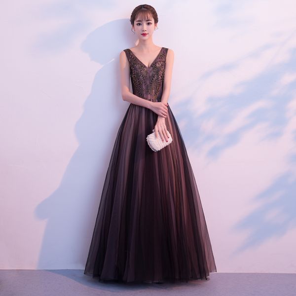 new v-neck evening party dress exquisite bling beads formal dress elegant long a-line prom gown mesh ball gown vestidos, Red
new v-neck evening party dress exquisite bling beads formal dress elegant long a-line prom gown mesh ball gown vestidos, Red