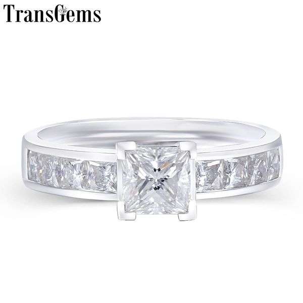 transgems 14k white gold 1.4ctw 0.7ct 5mm f color princess cut moissanite engagement ring with 2.5mm princess cut side stone y19061203, Slivery;golden
transgems 14k white gold 1.4ctw 0.7ct 5mm f color princess cut moissanite engagement ring with 2.5mm princess cut side stone y19061203, Slivery;golden