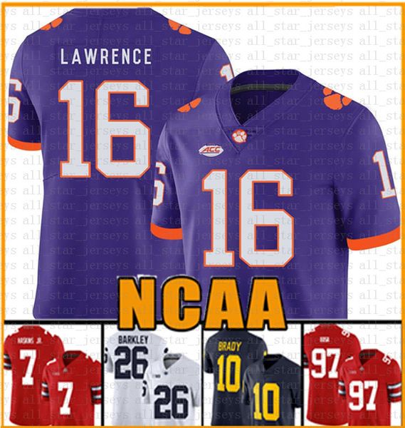 ncaa clemson tigers 16 trevor lawrence 9 travis etienne jr. american football jersey 13 tua tagovailoa 10 tom brady jerseys, Black;red
ncaa clemson tigers 16 trevor lawrence 9 travis etienne jr. american football jersey 13 tua tagovailoa 10 tom brady jerseys, Black;red