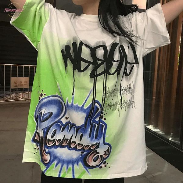 nicemix womens loose letter t shirt street hip hop drip ink design spoof graffiti short sleeve oversize medium long section, White
nicemix womens loose letter t shirt street hip hop drip ink design spoof graffiti short sleeve oversize medium long section, White