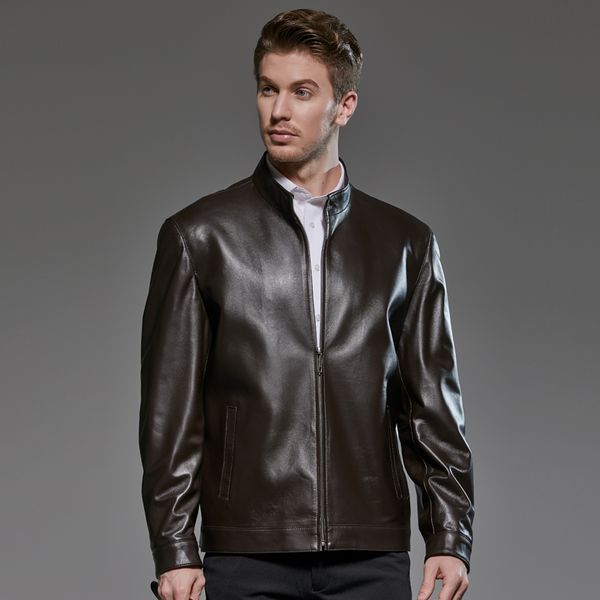 size mens jacket plus sheepskin coat for men genuine leather jackets brown stand collar spring autumn 2020 299807 kj2220, Black
size mens jacket plus sheepskin coat for men genuine leather jackets brown stand collar spring autumn 2020 299807 kj2220, Black