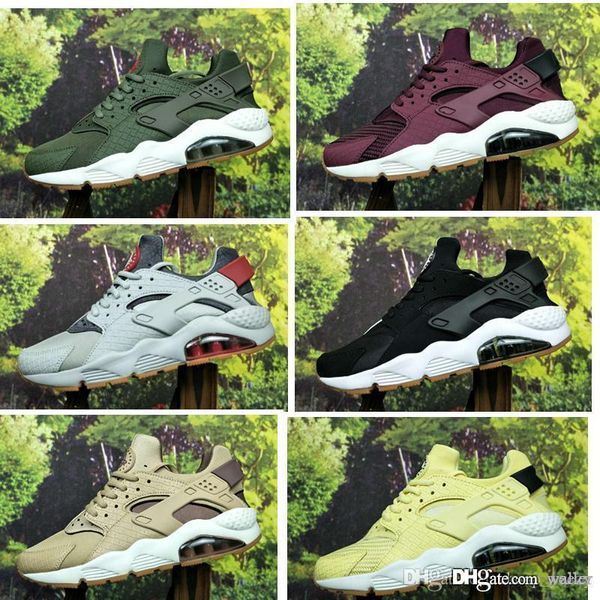 

2019 new color huarache id custom running shoes for men navy blue tan air huaraches sneakers designer huraches brand hurache trainers