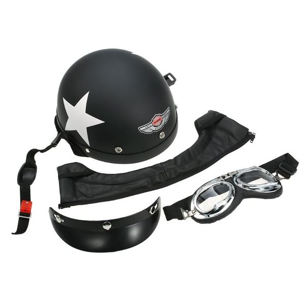 universal motorcycle half open face helmet biker scooter w/ goggles vintage motorcycle windshield special helmet
universal motorcycle half open face helmet biker scooter w/ goggles vintage motorcycle windshield special helmet