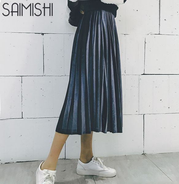 saimishi women skirts spring autumn summer style women's pleated length skirt fashion thick breathble, Black;gray
saimishi women skirts spring autumn summer style women's pleated length skirt fashion thick breathble, Black;gray