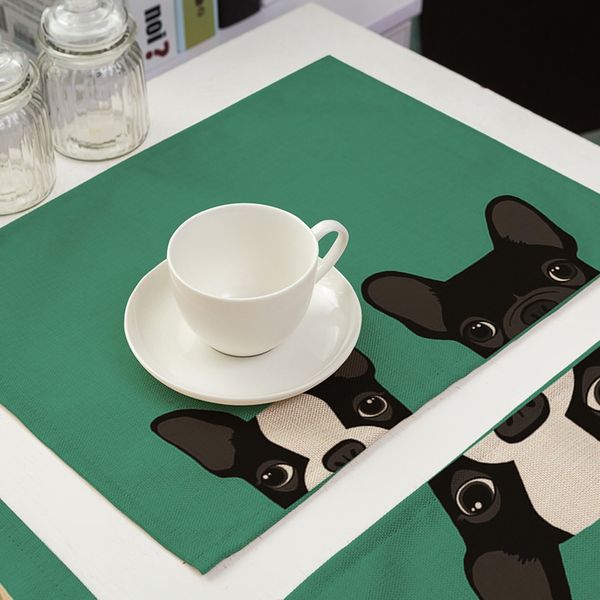 горячие обеденный стол животных шаблон полиэстер placemat грязеотталкивающая anti-slip mat чаша coaster симпатичные собаки / cat pattern pla
горячие обеденный стол животных шаблон полиэстер placemat грязеотталкивающая anti-slip mat чаша coaster симпатичные собаки / cat pattern pla