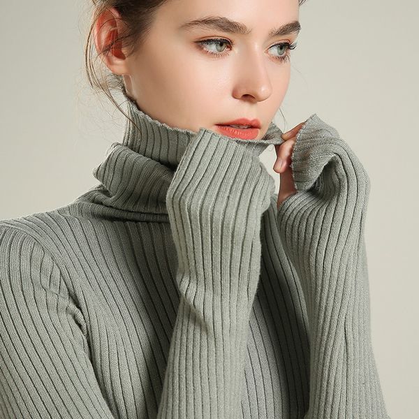 women's turtleneck sweaters sleeve with thumb hole stretch ribbed pullover jumper 2019 women knitted sweater autumn winter #918, White;black
women's turtleneck sweaters sleeve with thumb hole stretch ribbed pullover jumper 2019 women knitted sweater autumn winter #918, White;black