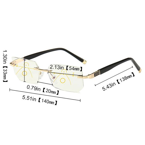 soolala rimless progressive очки мультифокальных чтения очки анти синего свет очки алмазная дальнозоркость зрелище, Silver
soolala rimless progressive очки мультифокальных чтения очки анти синего свет очки алмазная дальнозоркость зрелище, Silver