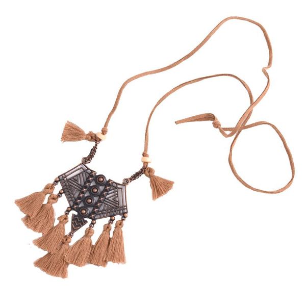 bohemian tassel long pendant necklace hand-woven vintage fringed triangle openwork necklace vintage ethnic style beach jewelry, Silver
bohemian tassel long pendant necklace hand-woven vintage fringed triangle openwork necklace vintage ethnic style beach jewelry, Silver