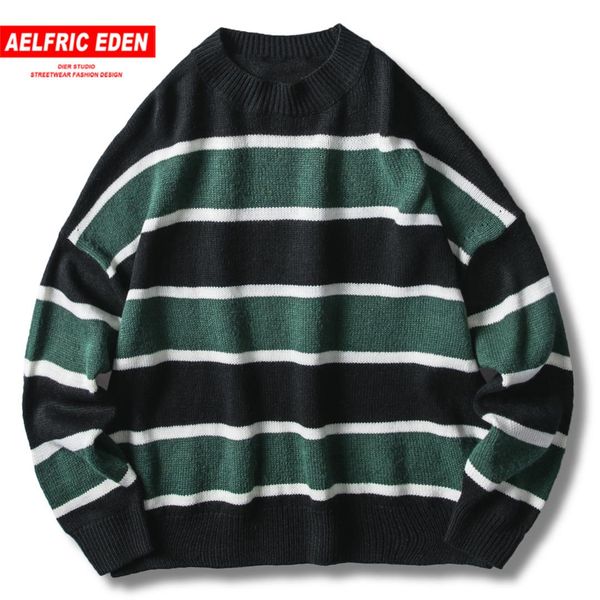 aelfric eden striped patchwork knitwear pullover mens 2019 harajuku streetwear autumn winter fashion casual male sweater outwear, White;black
aelfric eden striped patchwork knitwear pullover mens 2019 harajuku streetwear autumn winter fashion casual male sweater outwear, White;black