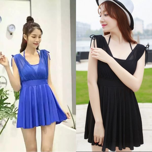 htifm women's pure color conservative middle-aged and elderly skirt-style swimsuit swimsuit belly-covering slim large size spring women, Black
htifm women's pure color conservative middle-aged and elderly skirt-style swimsuit swimsuit belly-covering slim large size spring women, Black