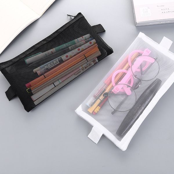 simple transparent mesh pencil case office student pencil cases nylon kalem kutusu school supplies practical pen box
simple transparent mesh pencil case office student pencil cases nylon kalem kutusu school supplies practical pen box
