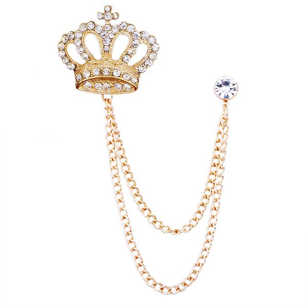 korean rhinestone crown brooch tassel lapel pins suit shirt collar badge corsage brooches jewelry luxury for men accessories, Gray
korean rhinestone crown brooch tassel lapel pins suit shirt collar badge corsage brooches jewelry luxury for men accessories, Gray