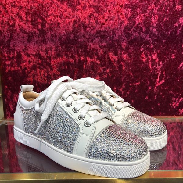 2019 designer brand casual red low-cut shoes suede shoes men and women party wedding crystal leather sports shoes, Black
2019 designer brand casual red low-cut shoes suede shoes men and women party wedding crystal leather sports shoes, Black