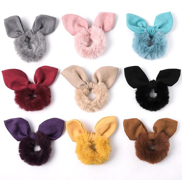 ponytail holder scrunchy elastic hair bands hair loop rabbit fur headwear princess hairdresser women's plush hair scrunchies tie access, Pink
ponytail holder scrunchy elastic hair bands hair loop rabbit fur headwear princess hairdresser women's plush hair scrunchies tie access, Pink