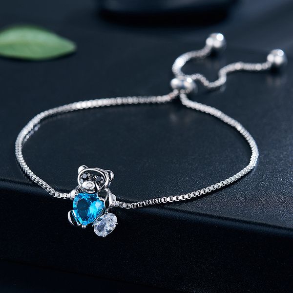 korean bear blue crystal bracelets for women simple silver charm bracelet fashion jewelry accessories gifts for women jewelry, Golden;silver
korean bear blue crystal bracelets for women simple silver charm bracelet fashion jewelry accessories gifts for women jewelry, Golden;silver