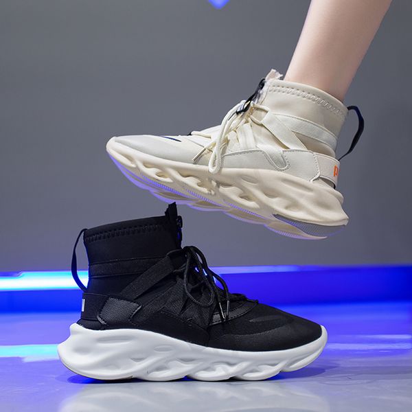 net red women's shoes 2019 new thick-soled socks sneakers women's high help small white shoes autumn and winter, Black
net red women's shoes 2019 new thick-soled socks sneakers women's high help small white shoes autumn and winter, Black