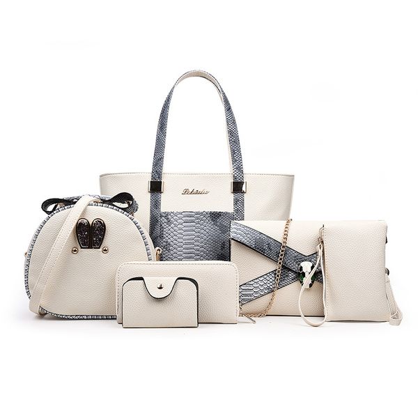 women's handbags new style composite bags six-piece snake pattern tote fashion hit color shoulderbag portable messenger bags ladies
women's handbags new style composite bags six-piece snake pattern tote fashion hit color shoulderbag portable messenger bags ladies