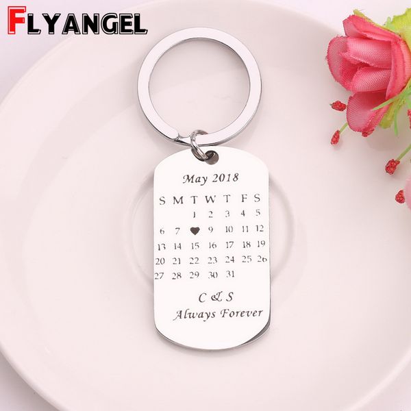 engraved dog tag key holder custom date and initial letters calendar keychians gifts for couple simple couple fashion bag charm, Silver
engraved dog tag key holder custom date and initial letters calendar keychians gifts for couple simple couple fashion bag charm, Silver