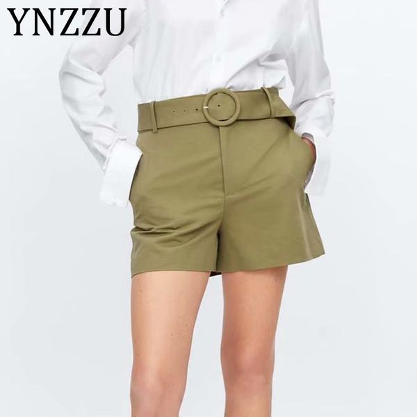 ynzzu army green women chic sashes shorts high waist pockets casual female summer shorts streetwear panalones cortos ab186, White;black
ynzzu army green women chic sashes shorts high waist pockets casual female summer shorts streetwear panalones cortos ab186, White;black