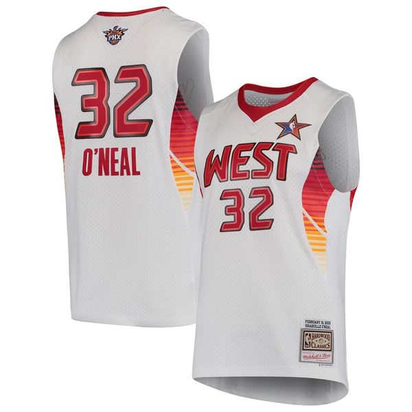 men western conference 32 shaquille o'neal mitchell & ness white hardwoods classics 2009 nba all-star swingman jersey, Black;red
men western conference 32 shaquille o'neal mitchell & ness white hardwoods classics 2009 nba all-star swingman jersey, Black;red