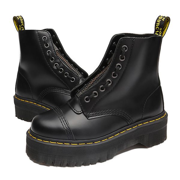 women boots genuine leather boots with flat platform women shoes autumn winter ankle fur leather heels botas mujer, Black
women boots genuine leather boots with flat platform women shoes autumn winter ankle fur leather heels botas mujer, Black